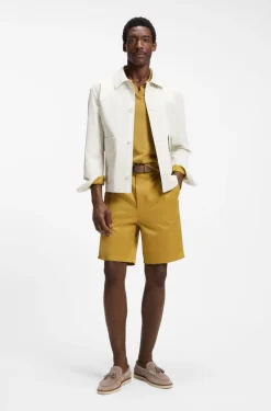 Relaxed-fit jacket in cotton and linen