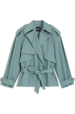 Relaxed-fit jacket in fluid twill