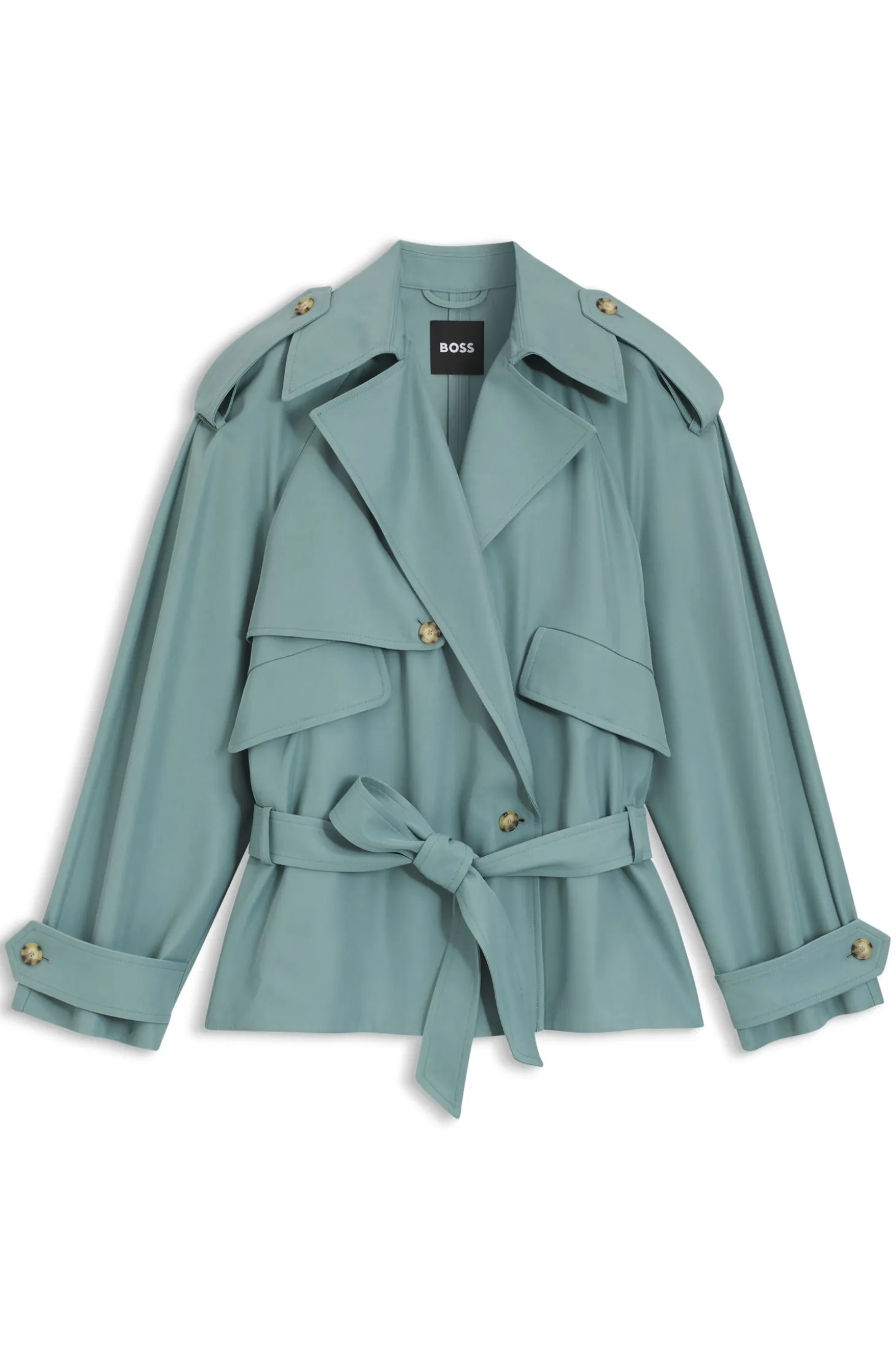 Relaxed-fit jacket in fluid twill