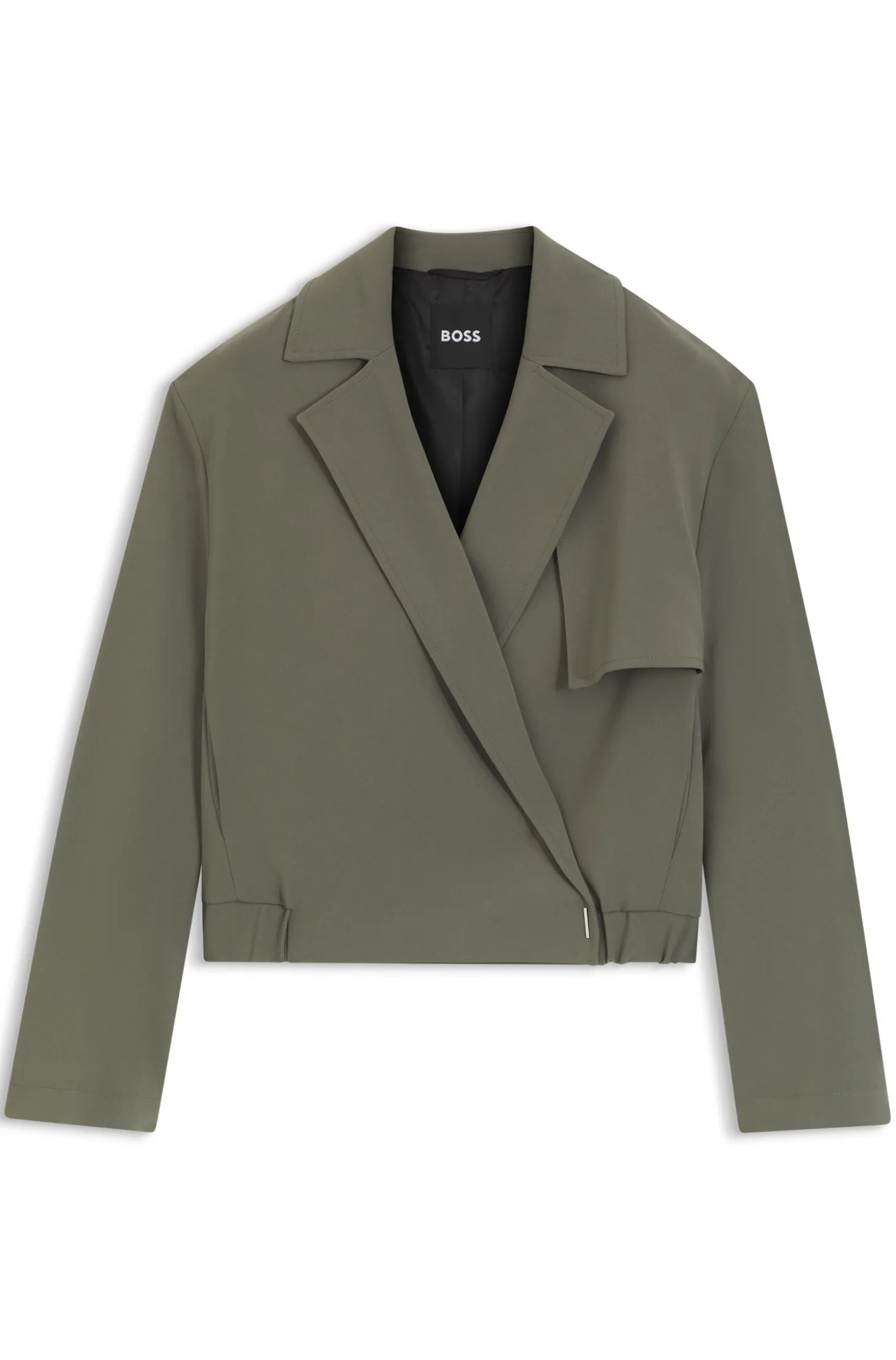 Relaxed-fit jacket in Japanese crepe