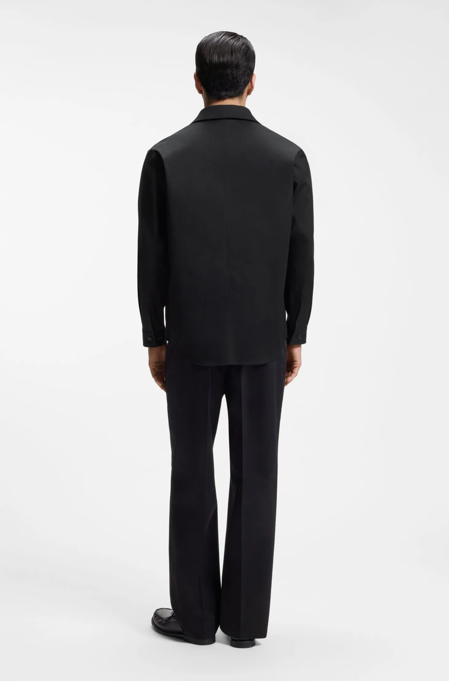 Relaxed-fit jacket in stretch cotton