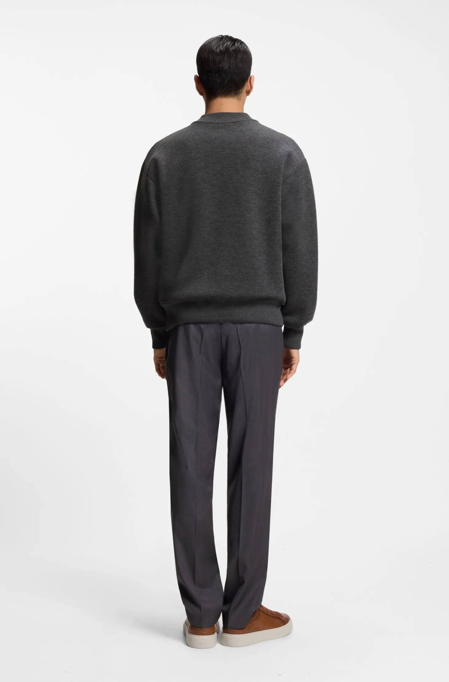 Relaxed-fit jacket in virgin wool