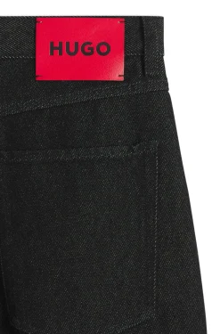 Relaxed-fit jeans in heavyweight black denim