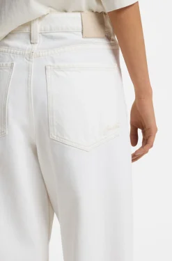 Relaxed-fit jeans in white rigid denim