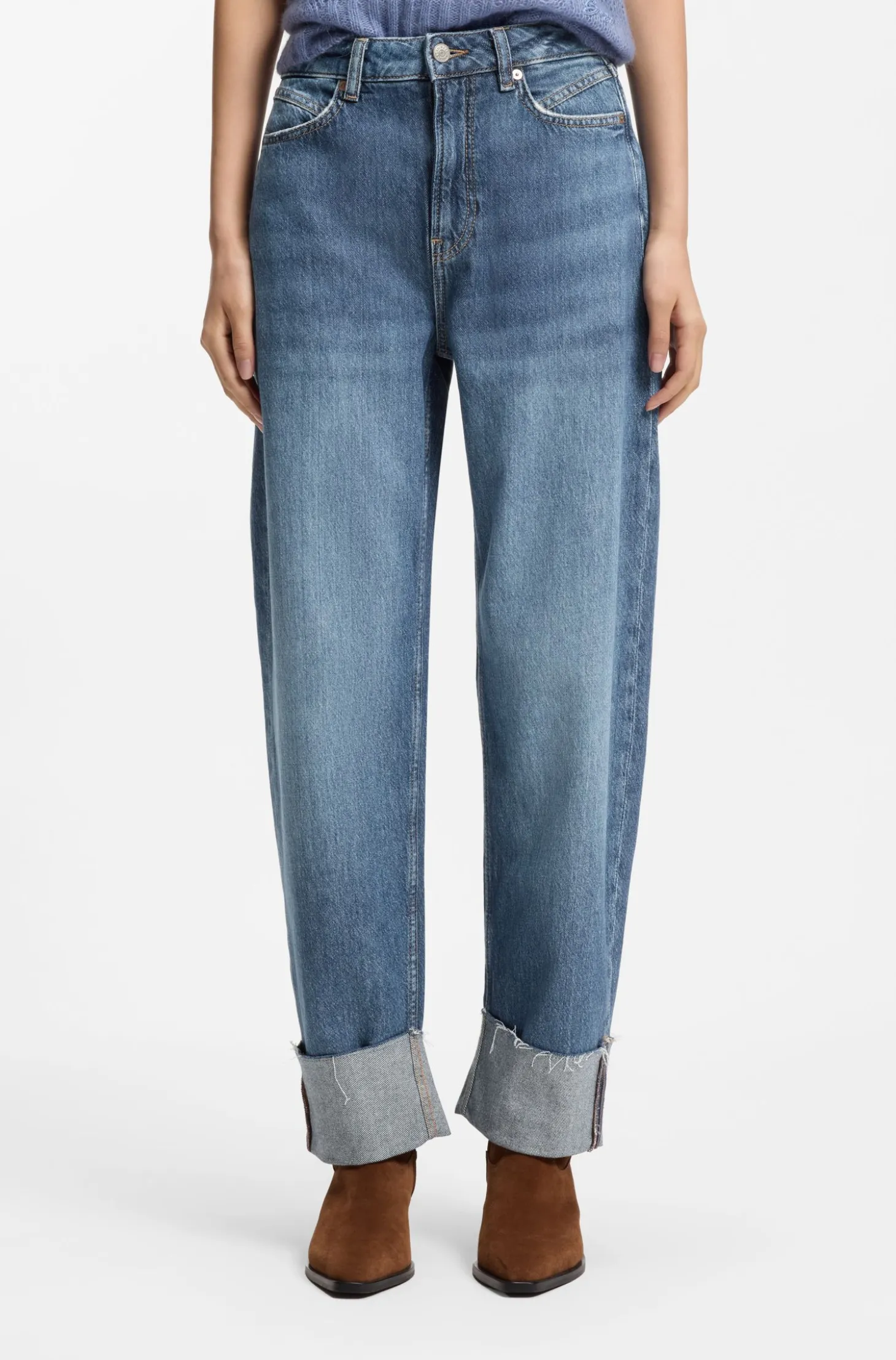 Relaxed-fit jeans with balloon leg