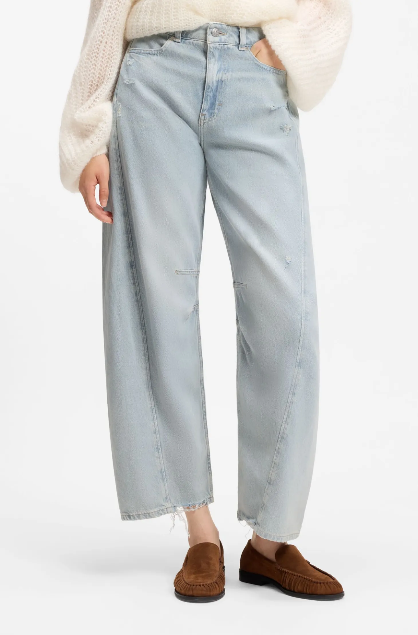 Relaxed-fit jeans with balloon leg