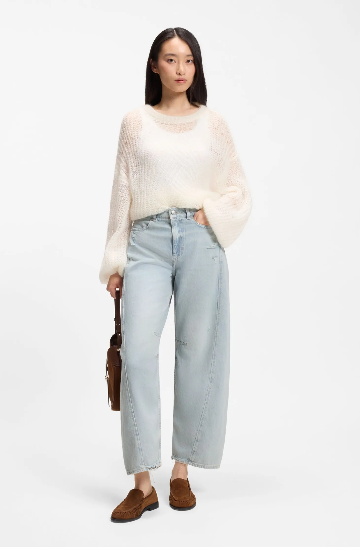 Relaxed-fit jeans with balloon leg