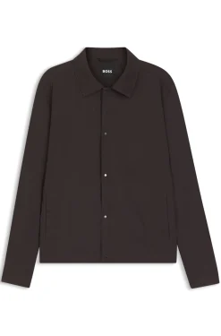 Relaxed-fit overshirt in washable Tech Linen