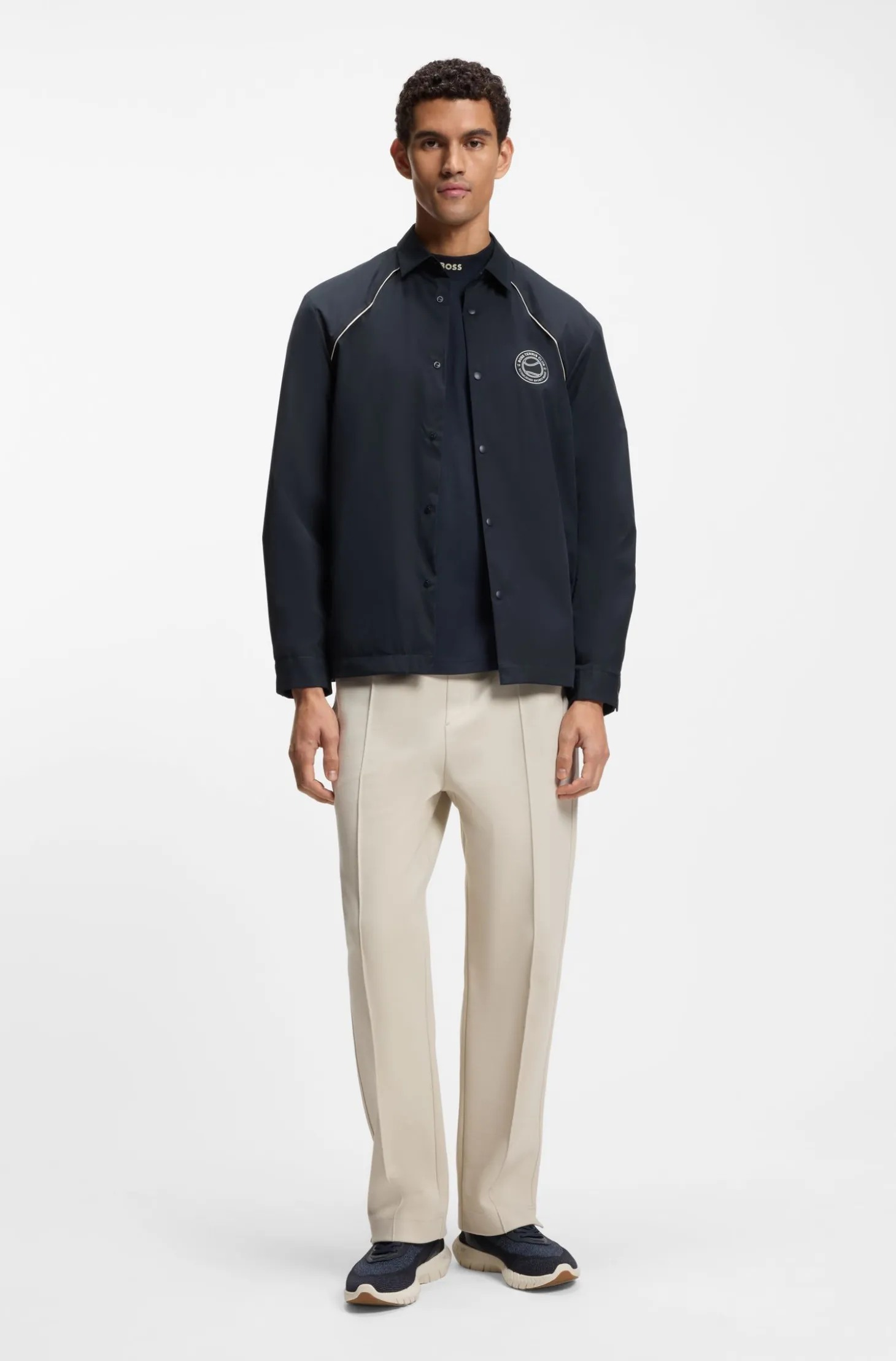 Relaxed-fit overshirt with water-repellent finish
