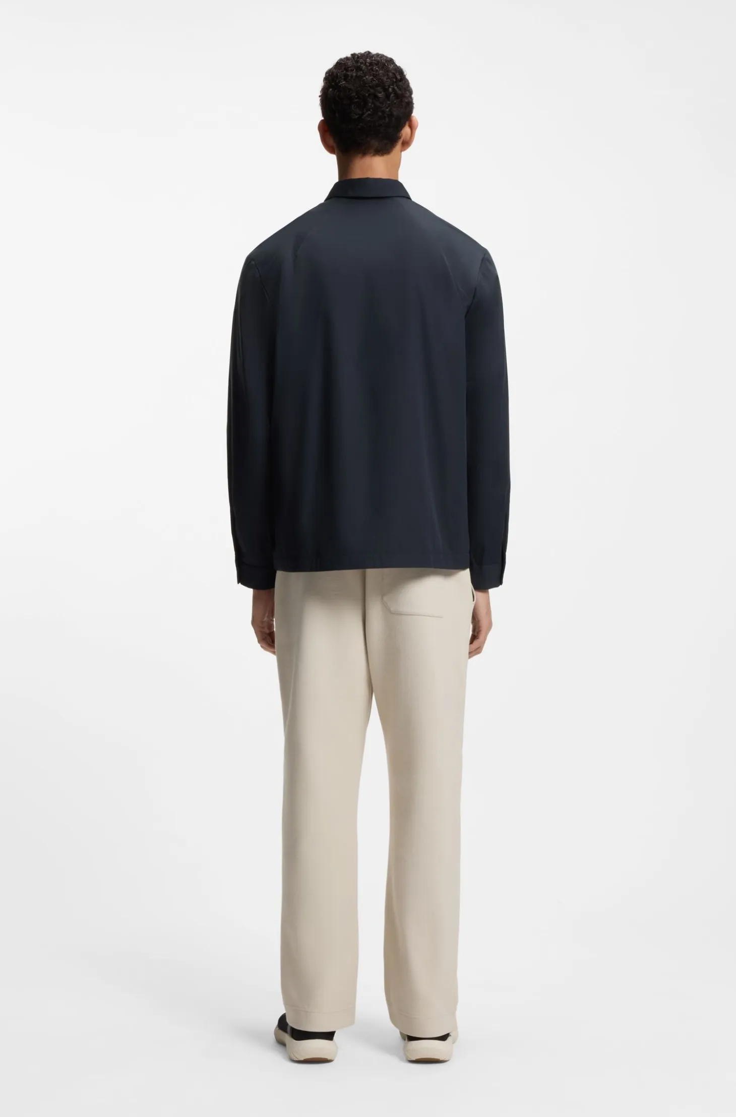 Relaxed-fit overshirt with water-repellent finish