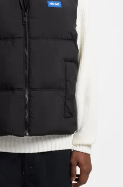 Relaxed-fit padded gilet with logo badge
