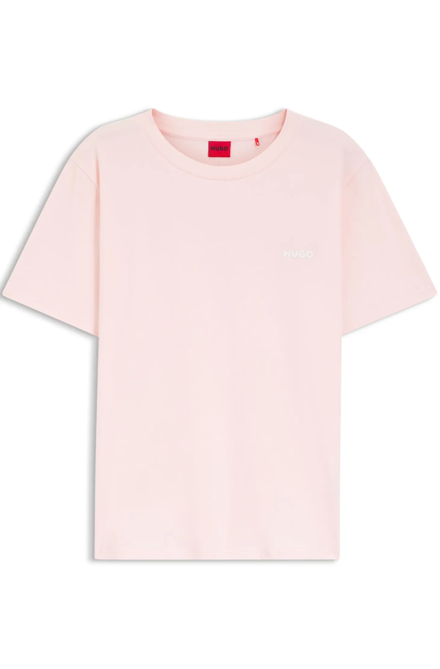 Relaxed-fit pyjama top in stretch cotton