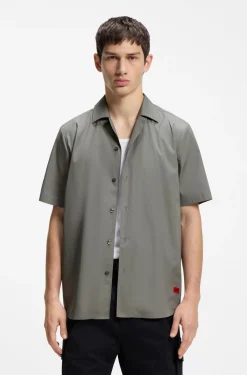Relaxed-fit shirt in cotton poplin