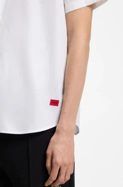 Relaxed-fit shirt in cotton poplin