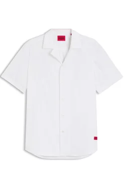 Relaxed-fit shirt in cotton poplin