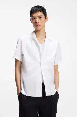 Relaxed-fit shirt in cotton poplin