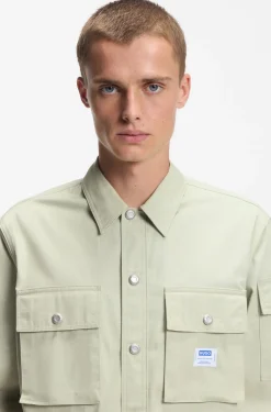 Relaxed-fit shirt in cotton ripstop