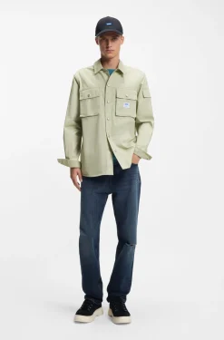 Relaxed-fit shirt in cotton ripstop