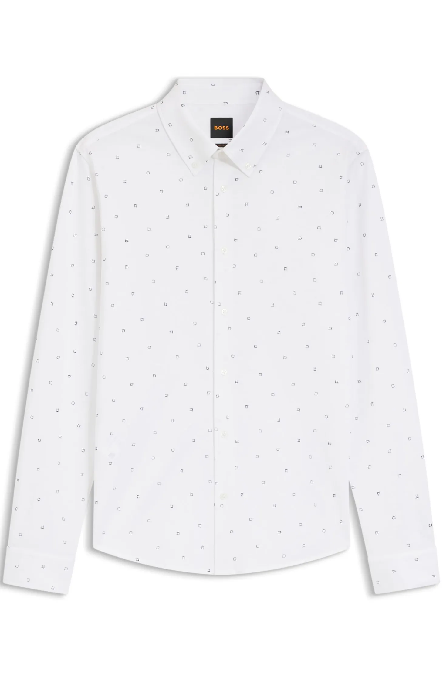 Relaxed-fit shirt in printed cotton jersey