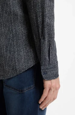 Relaxed-fit shirt in printed cotton jersey
