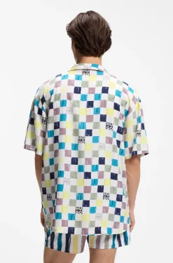 Relaxed-fit shirt with floral print