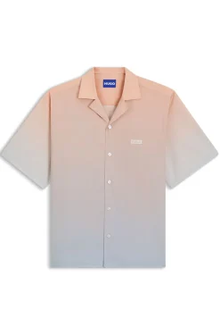 Relaxed-fit shirt with gradient print