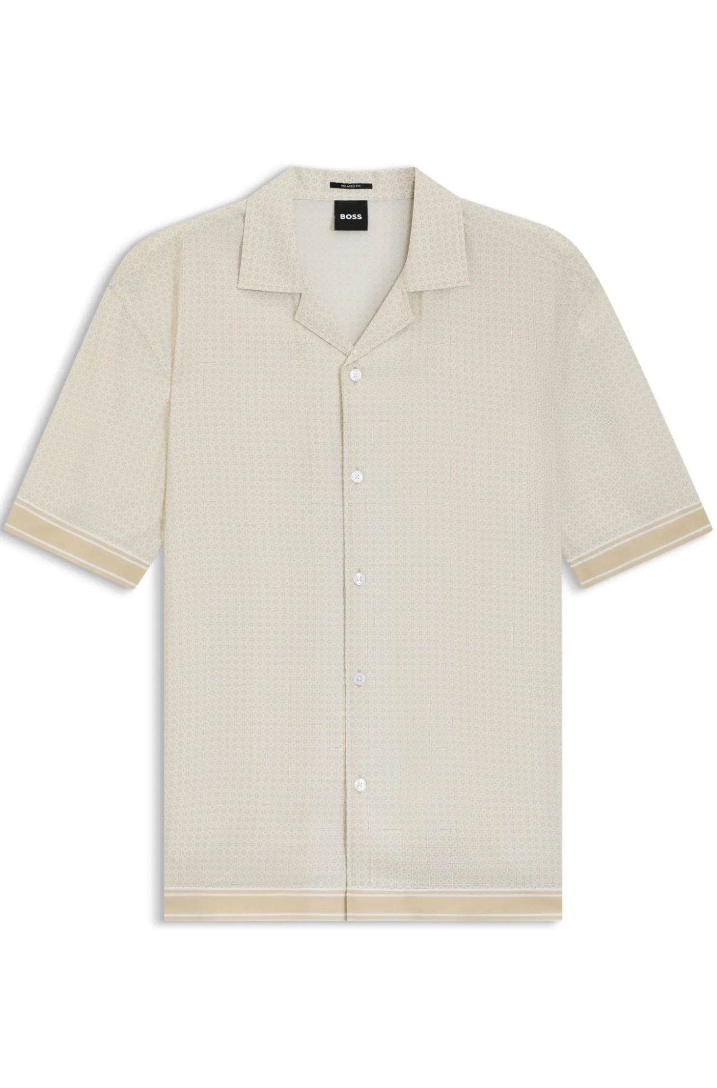 Relaxed-fit shirt with mosaic print