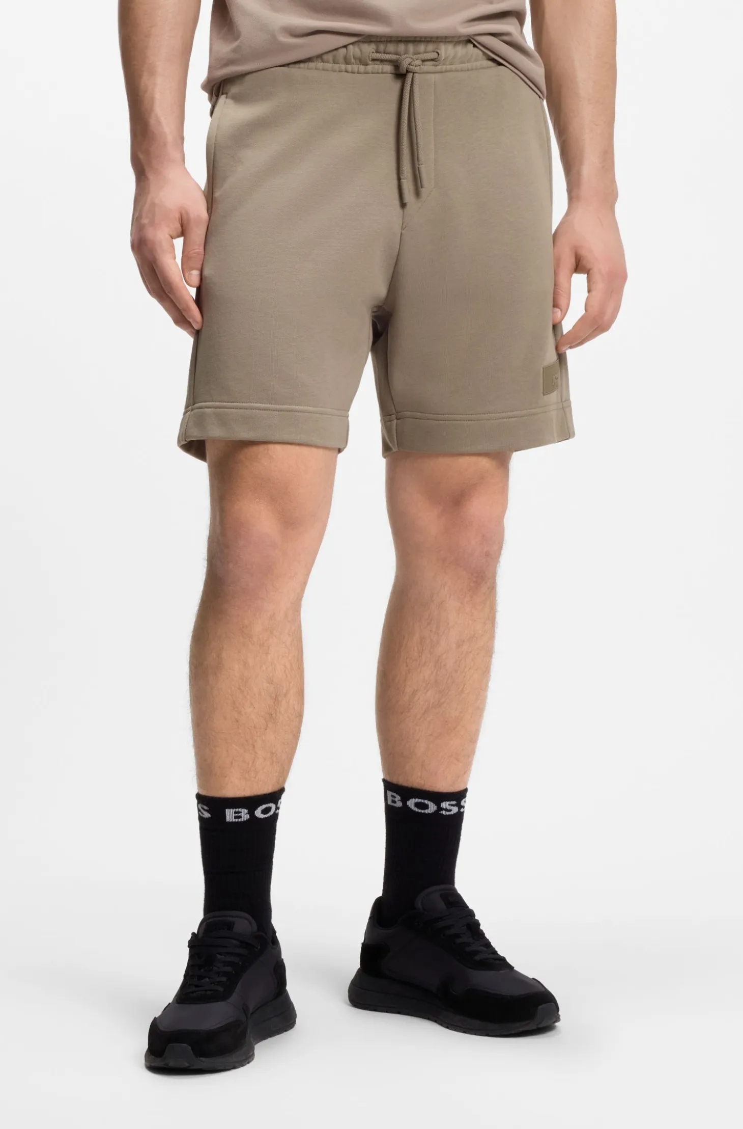 Relaxed-fit shorts in cotton French Terry