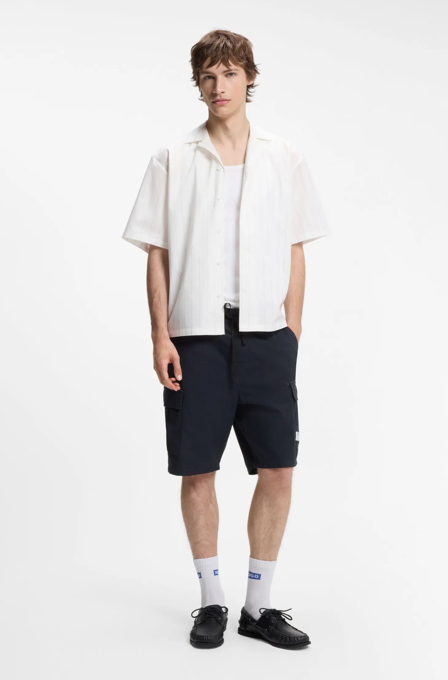 Relaxed-fit shorts in cotton ripstop