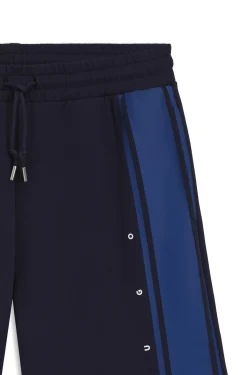 Relaxed-fit shorts in cotton terry with side stripe