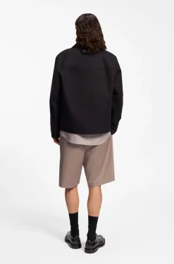 Relaxed-fit shorts in stretch-cotton twill