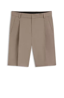 Relaxed-fit shorts in stretch-cotton twill