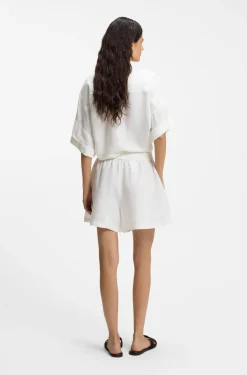 Relaxed-fit shorts with embroidered logo