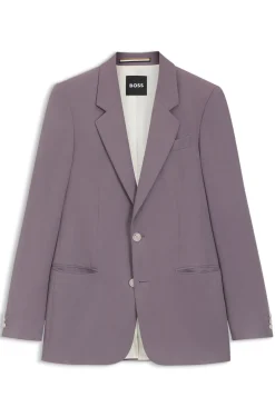 Relaxed-fit suit jacket in twill