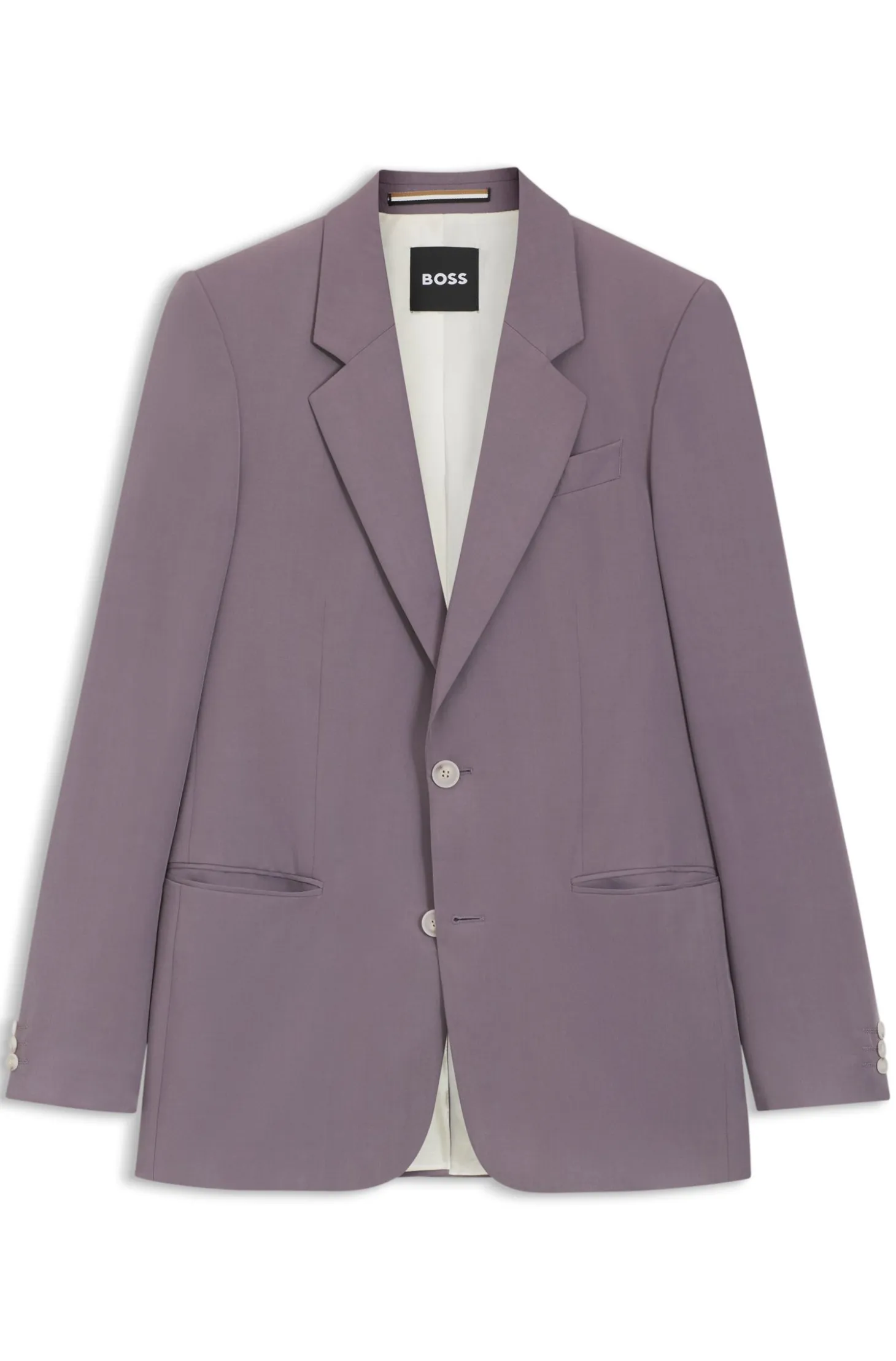 Relaxed-fit suit jacket in twill