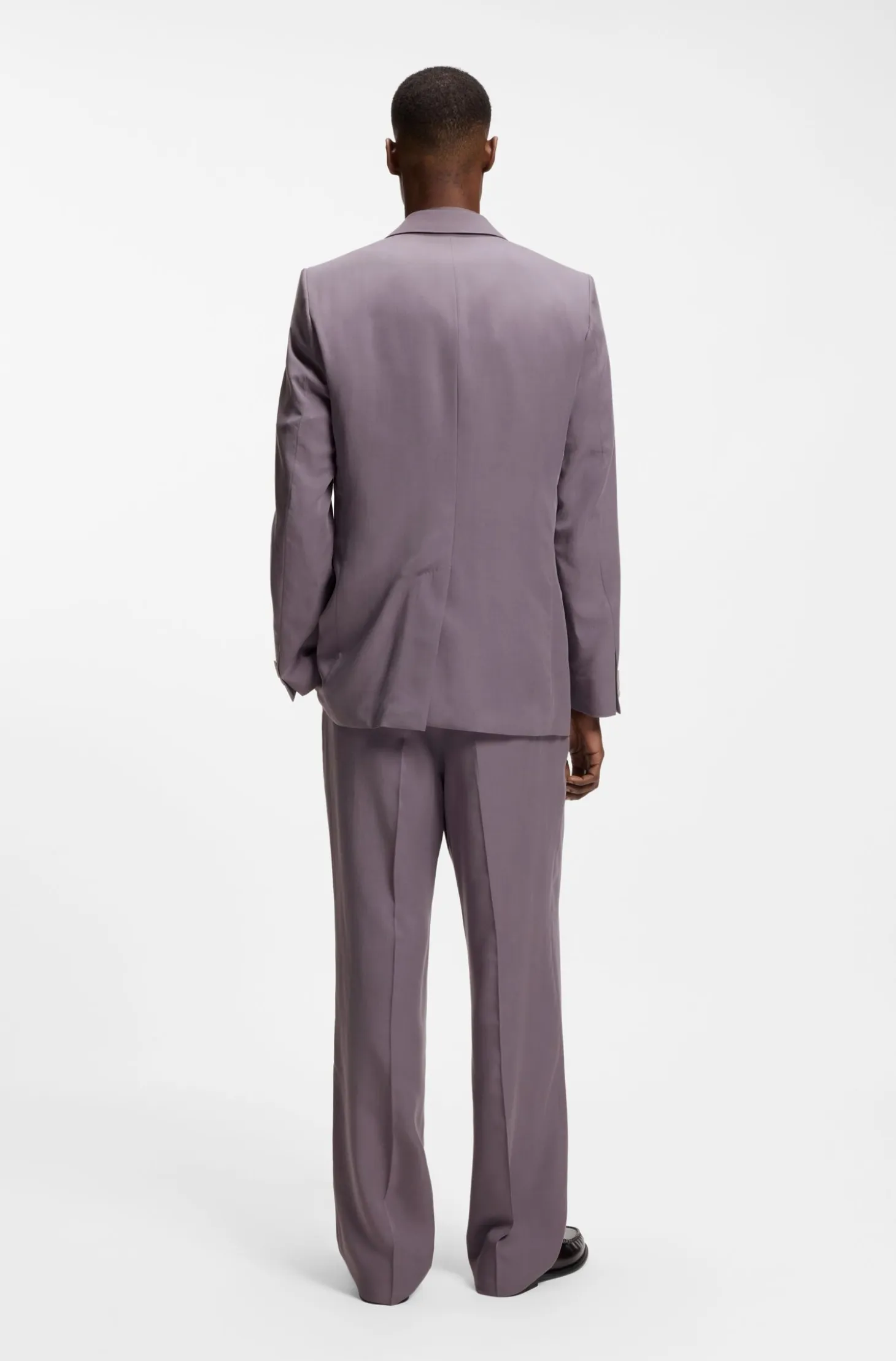 Relaxed-fit suit jacket in twill