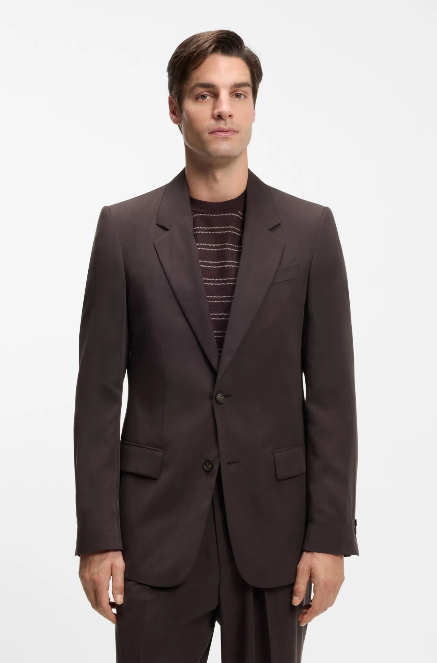Relaxed-fit suit jacket in twill