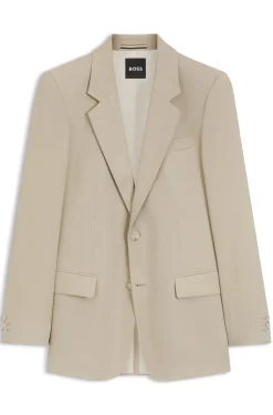 Relaxed-fit suit jacket in twill