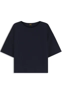 Relaxed-fit sweater in cotton and virgin wool