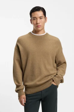 Relaxed-fit sweater in virgin wool