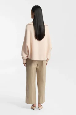 Relaxed-fit sweater in virgin wool and cashmere