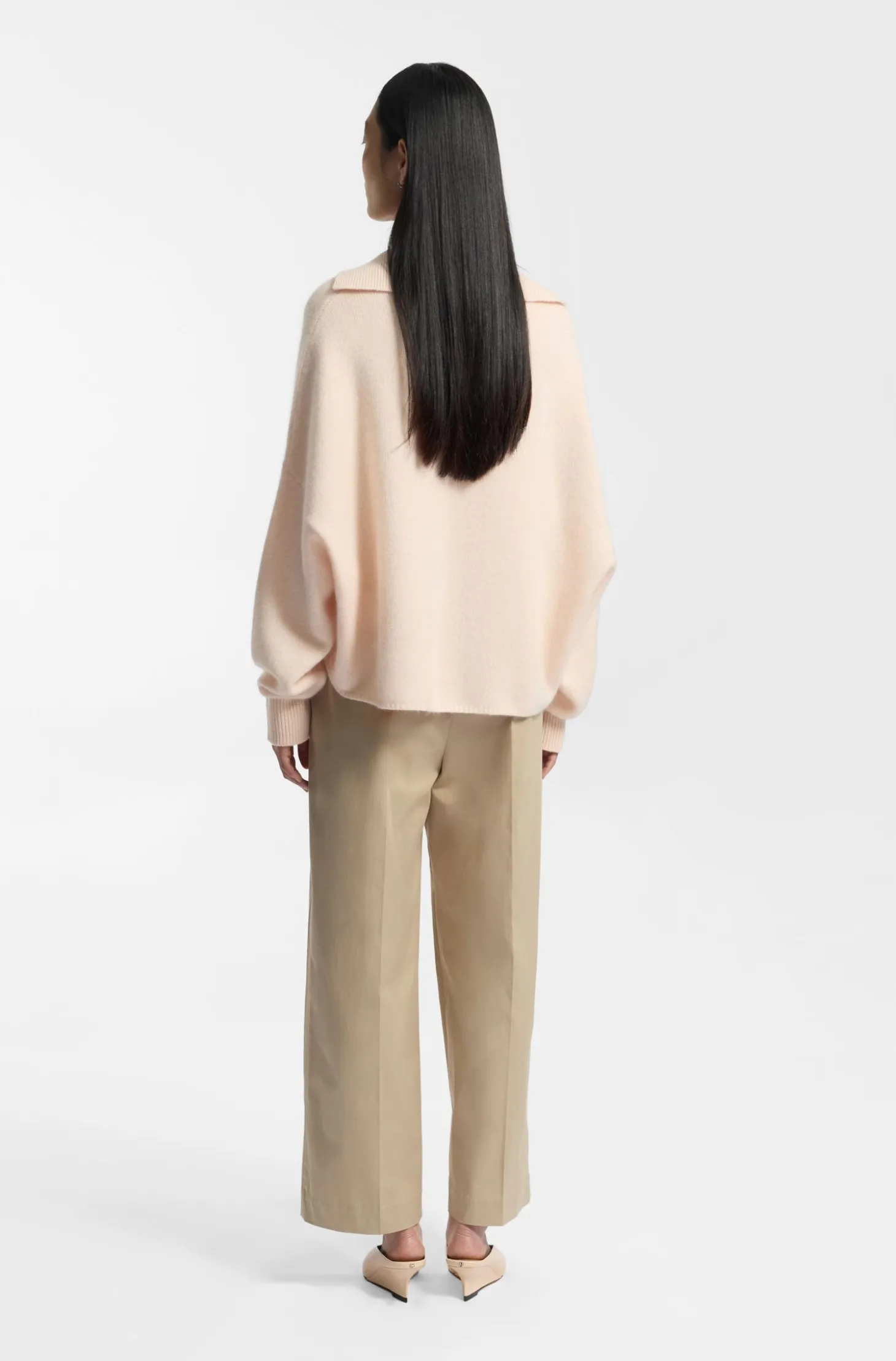 Relaxed-fit sweater in virgin wool and cashmere