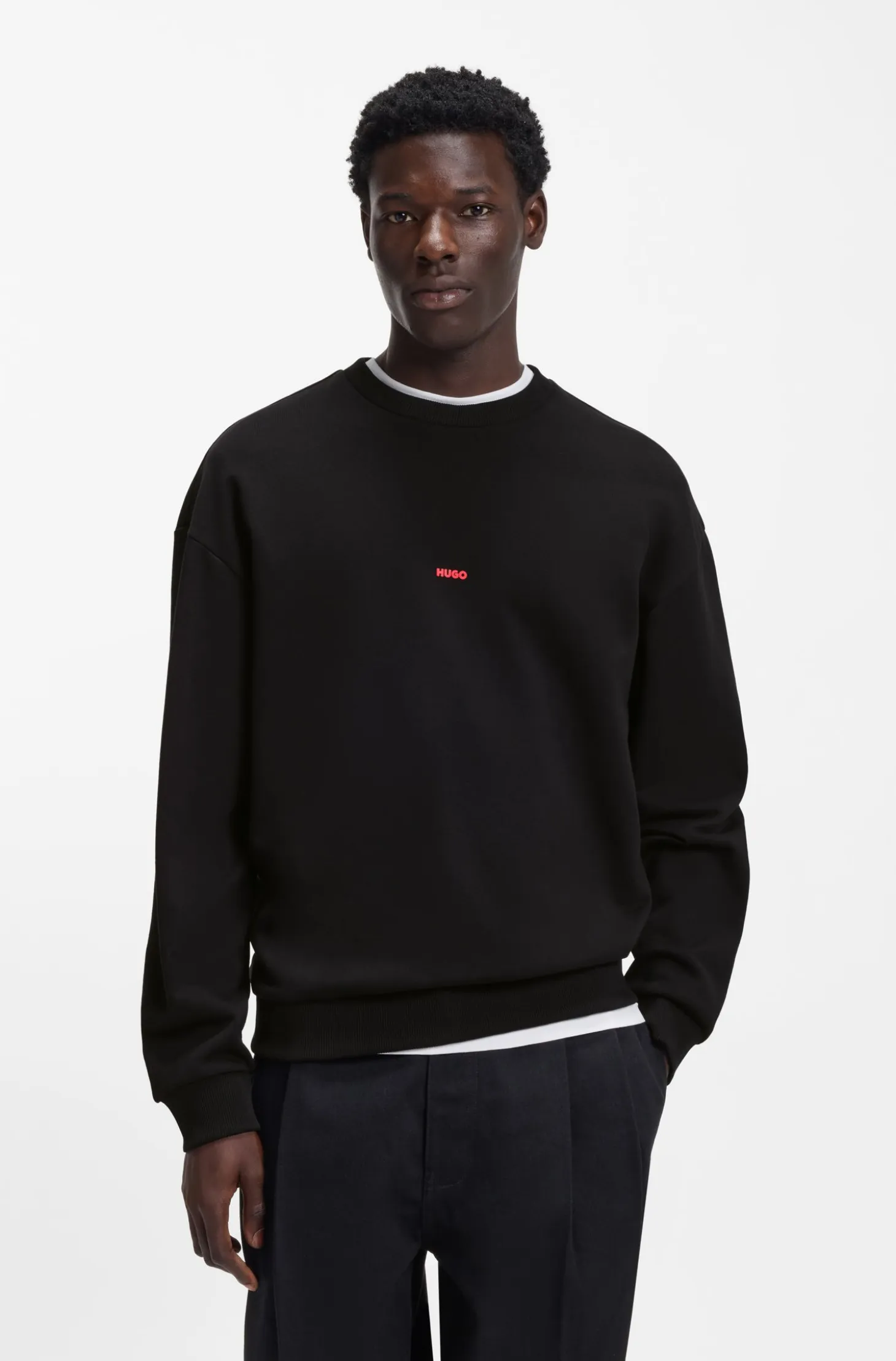 Relaxed-fit sweatshirt in cotton terry with dog artwork