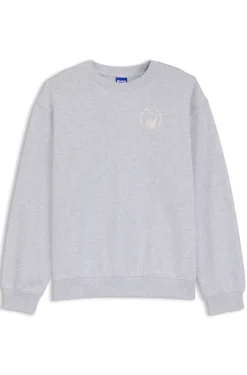 Relaxed-fit sweatshirt in cotton terry with graphic prints