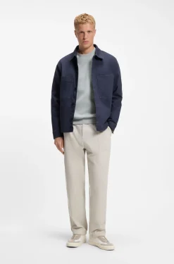 Relaxed-fit sweatshirt in stretch cotton