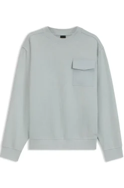 Relaxed-fit sweatshirt in stretch cotton