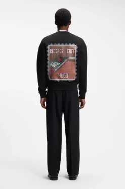 Relaxed-fit sweatshirt with digital print
