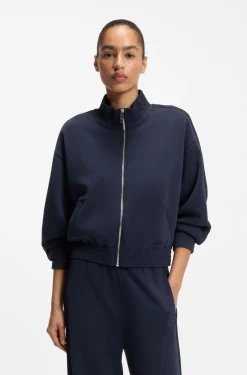 Relaxed-fit sweatshirt with piping details