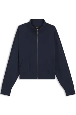 Relaxed-fit sweatshirt with piping details