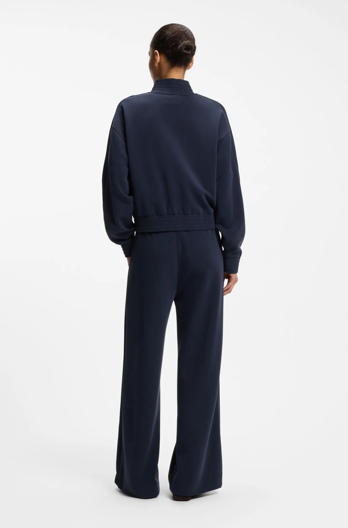 Relaxed-fit sweatshirt with piping details